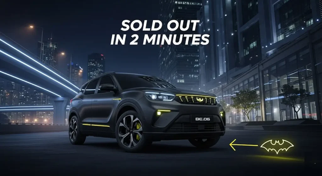 ₹30 Lakh Beast: Mahindra BE.06 Batman Edition Sells Out in 2 Minutes! 2 Mahindra BE.06 Batman Edition Sells Out