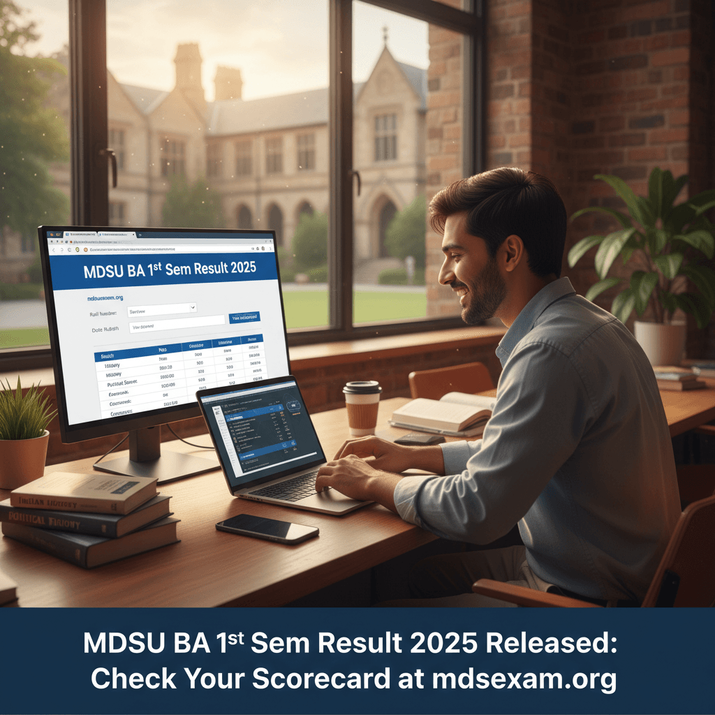 mdsu ba 1st sem result 2025 released check your scorecard at mdsuexam org ai art